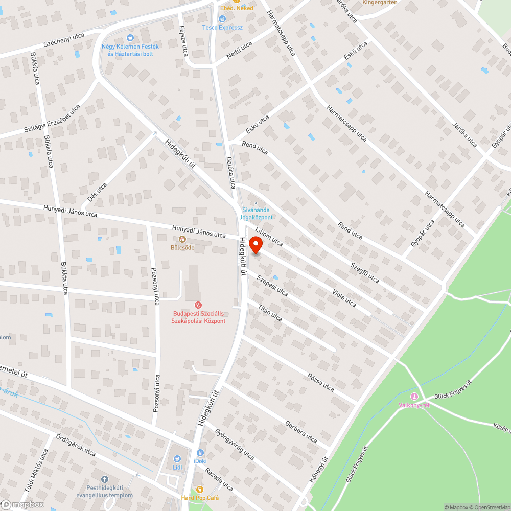 Föld-és törmelékkupac, szegélykő rongálódása, fakivágás-pótlás bejelentés helye