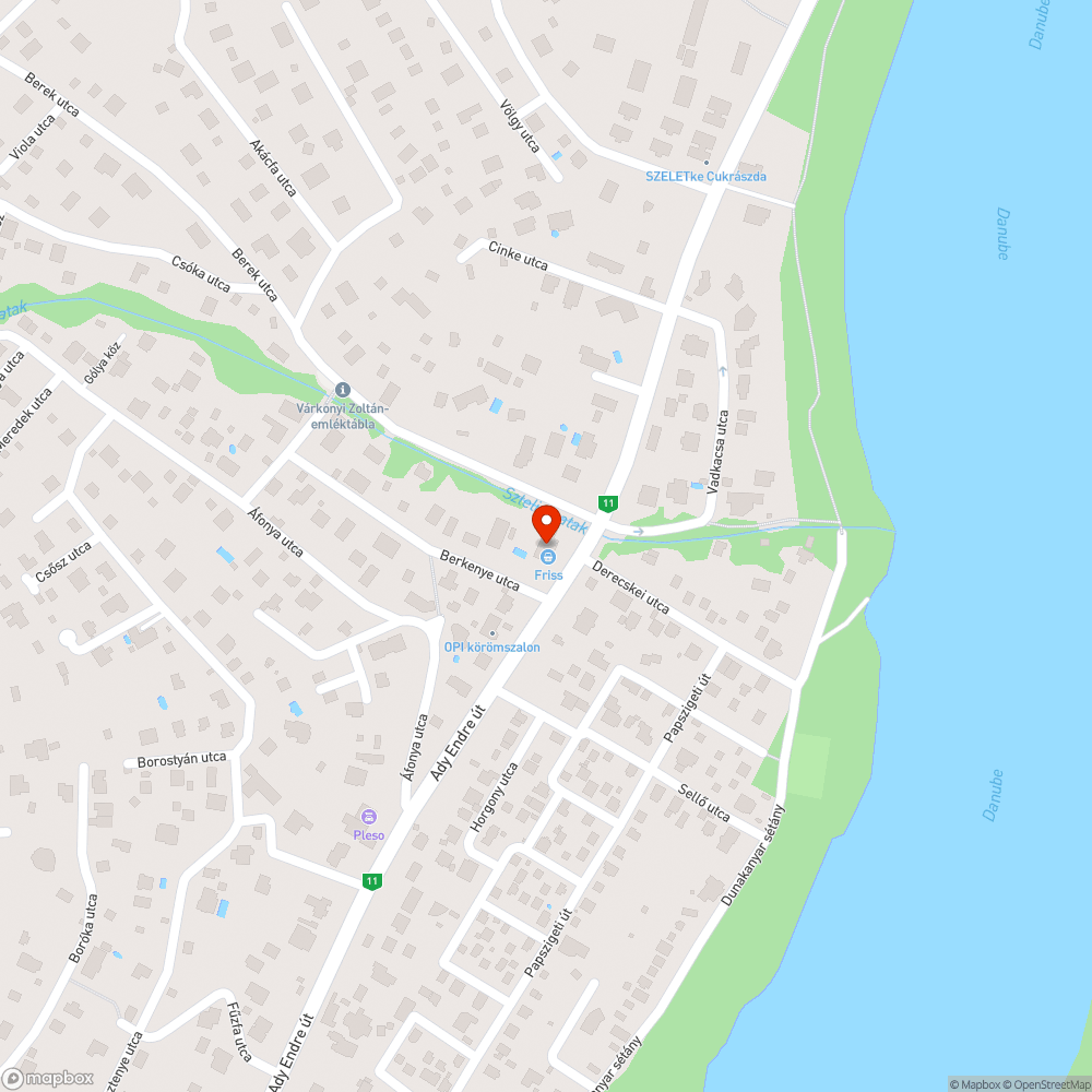 Veszèlyes kátyú bejelentés helye