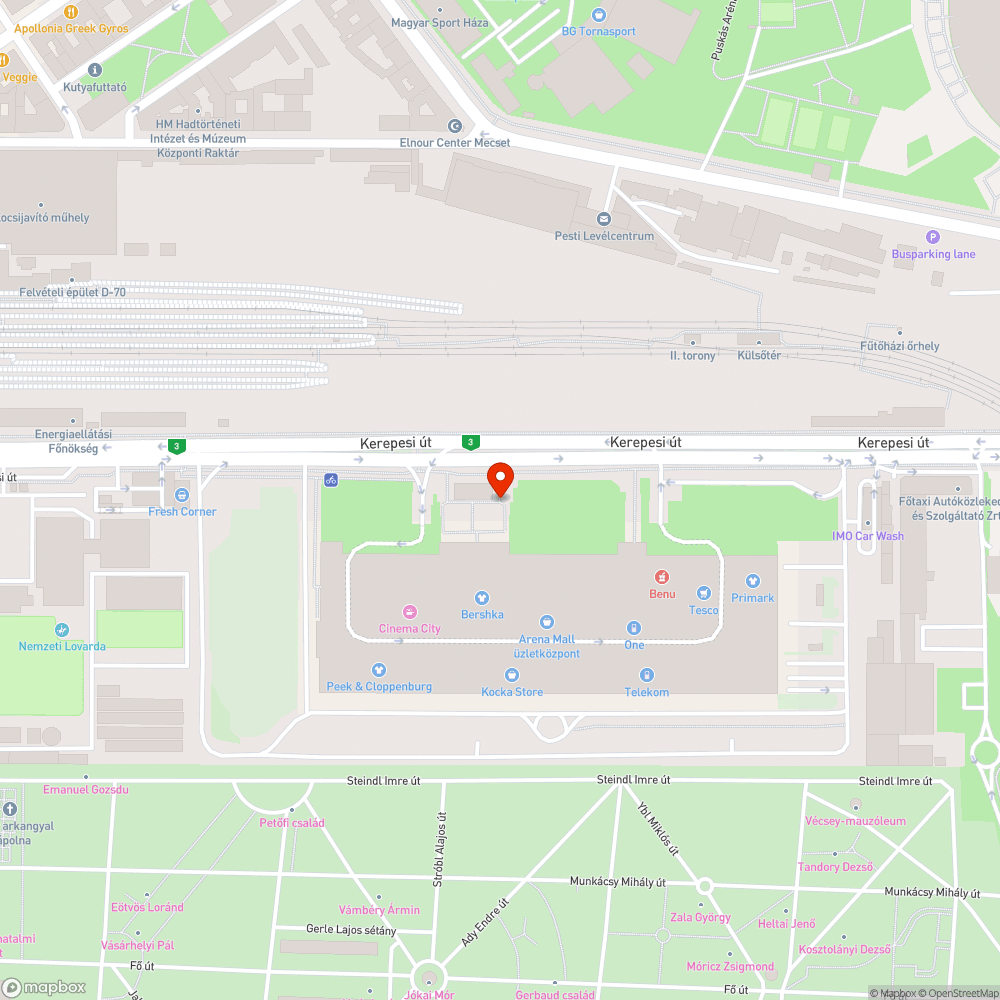 Működésképtelen lámpaoszlop és egyenetlen járda bejelentés helye