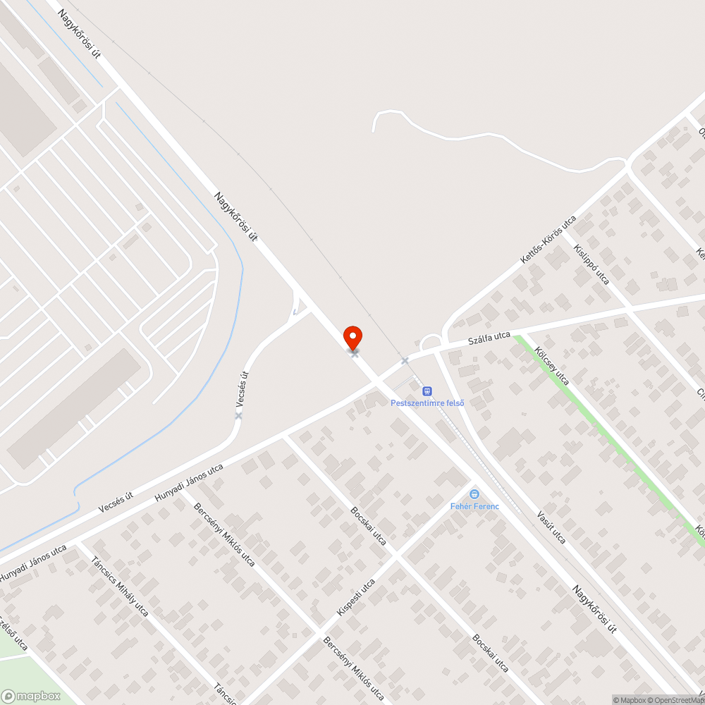 Vasúti átjáró kitáblázása bejelentés helye