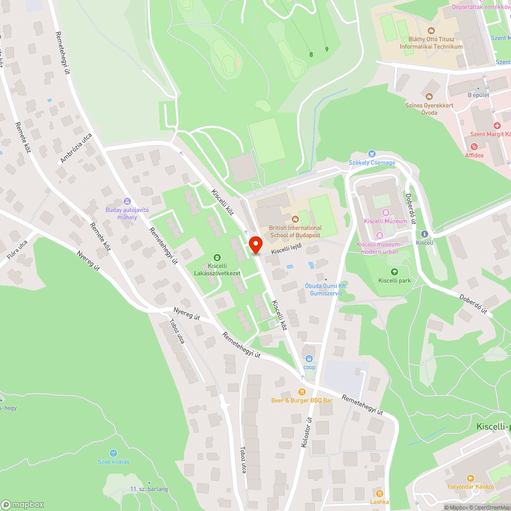 Szemét bejelentés helye