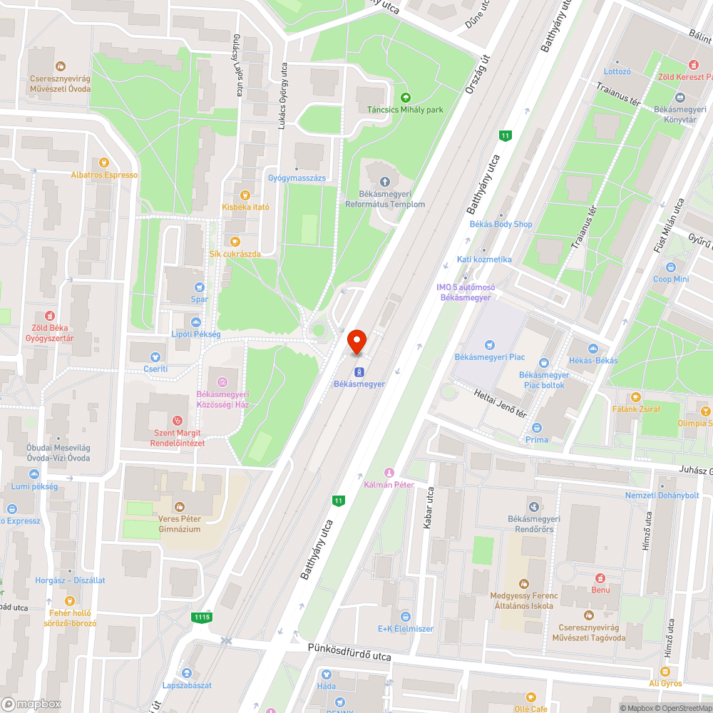 Graffitik bejelentés helye