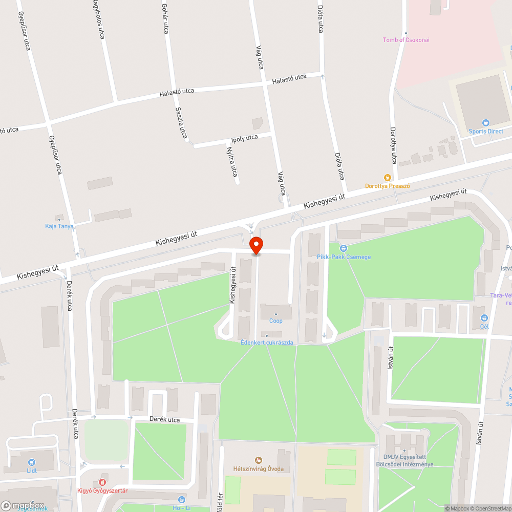 Beszakadt bejelentés helye