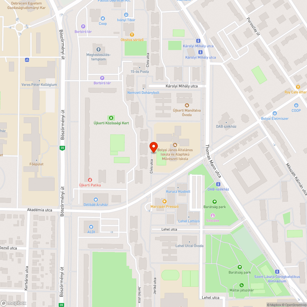 Megáll a víz bejelentés helye