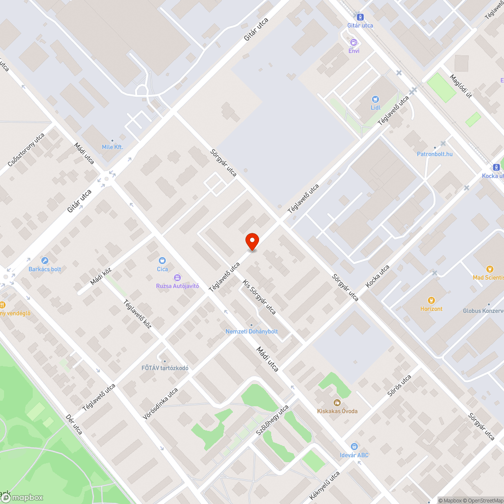 Közterület zöldfelületén parkolás bejelentés helye