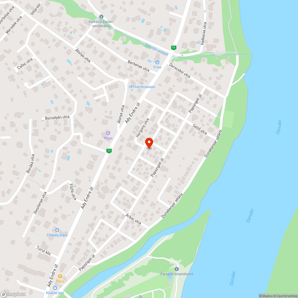 állandóan mély pocsolyás, kátyús útszakasz bejelentés helye