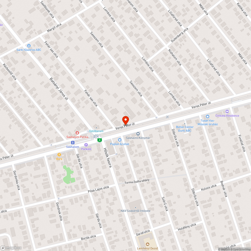 Több helyen megsüllyedt úttest bejelentés helye