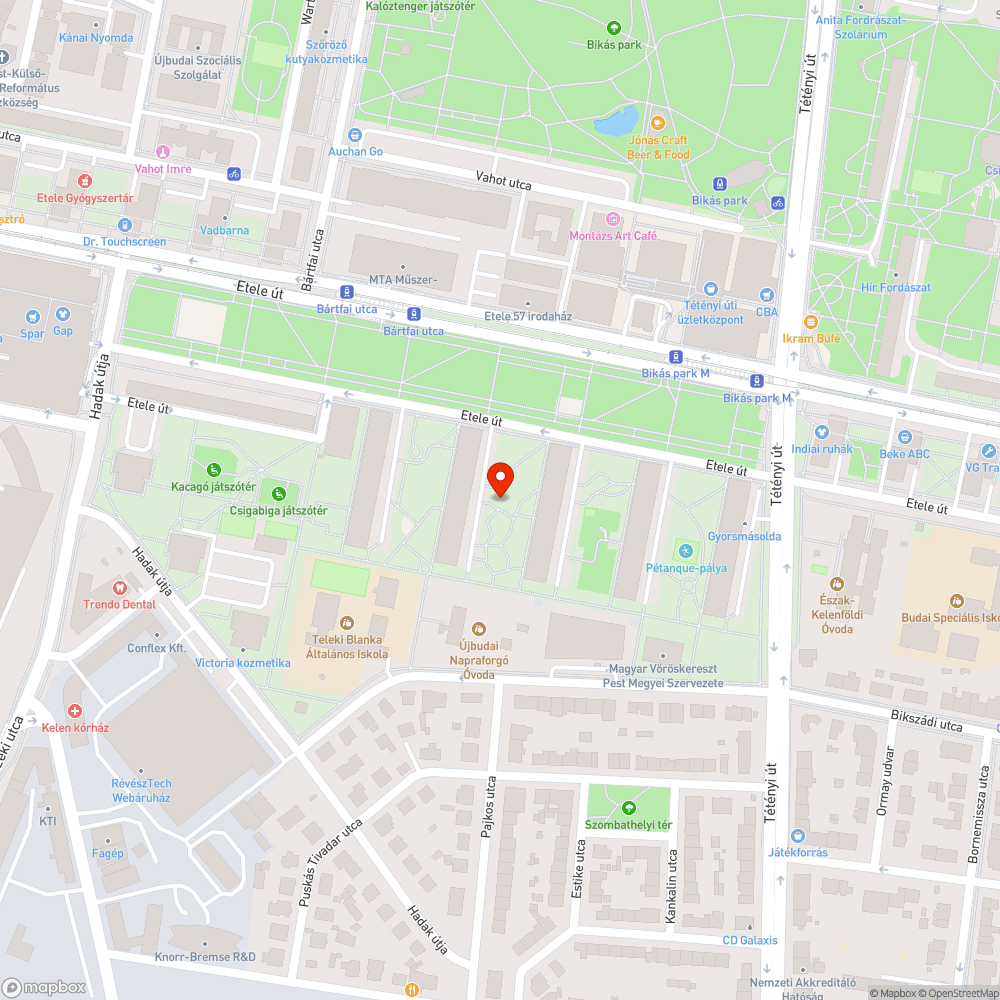 Tönkrement asztal az Etele út 50 mellett bejelentés helye