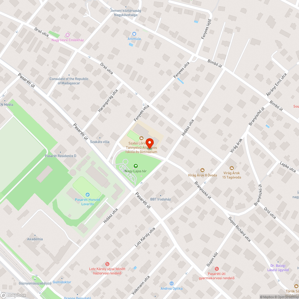 Elhagyott lakóautó bejelentés helye