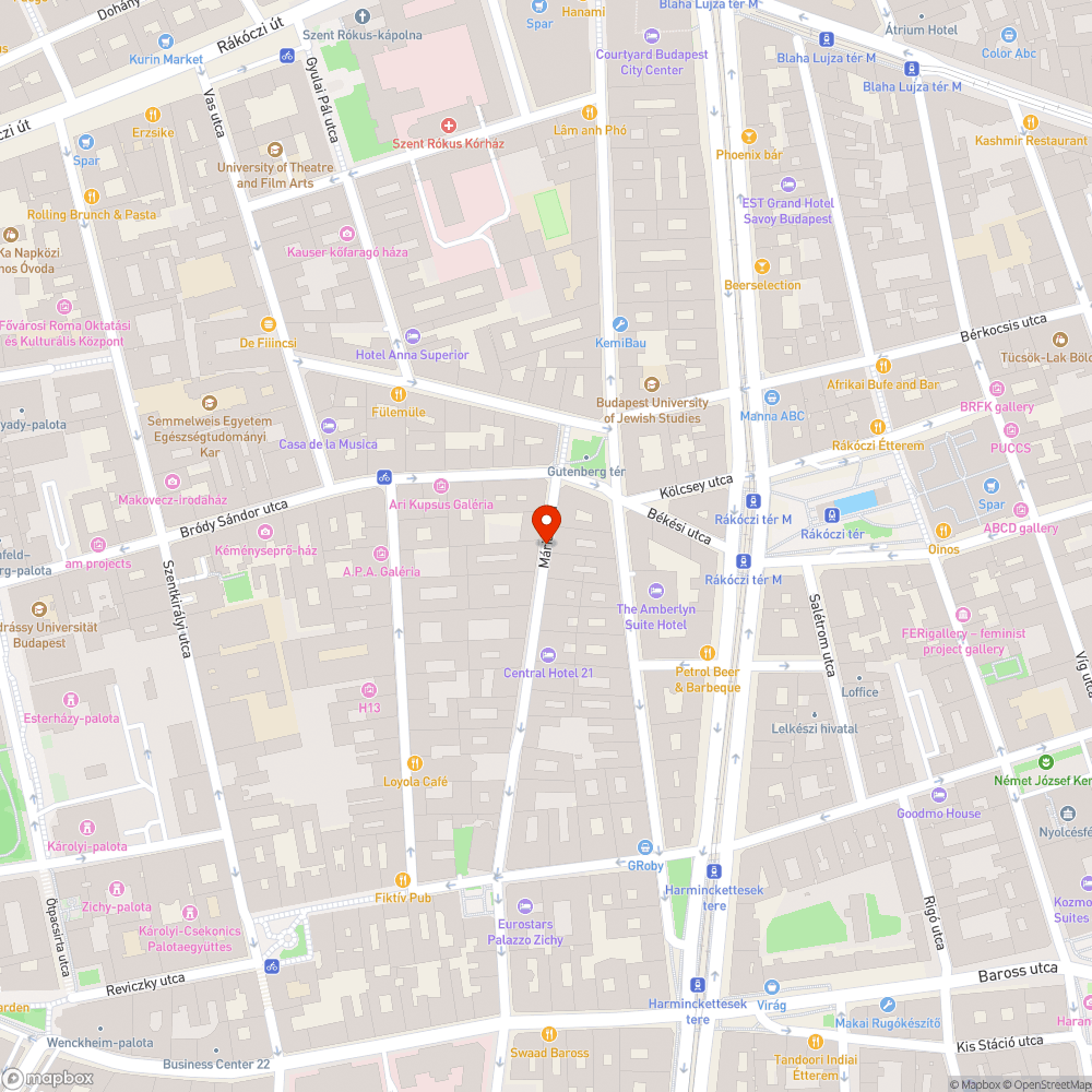 Hibás díszburkolat bejelentés helye