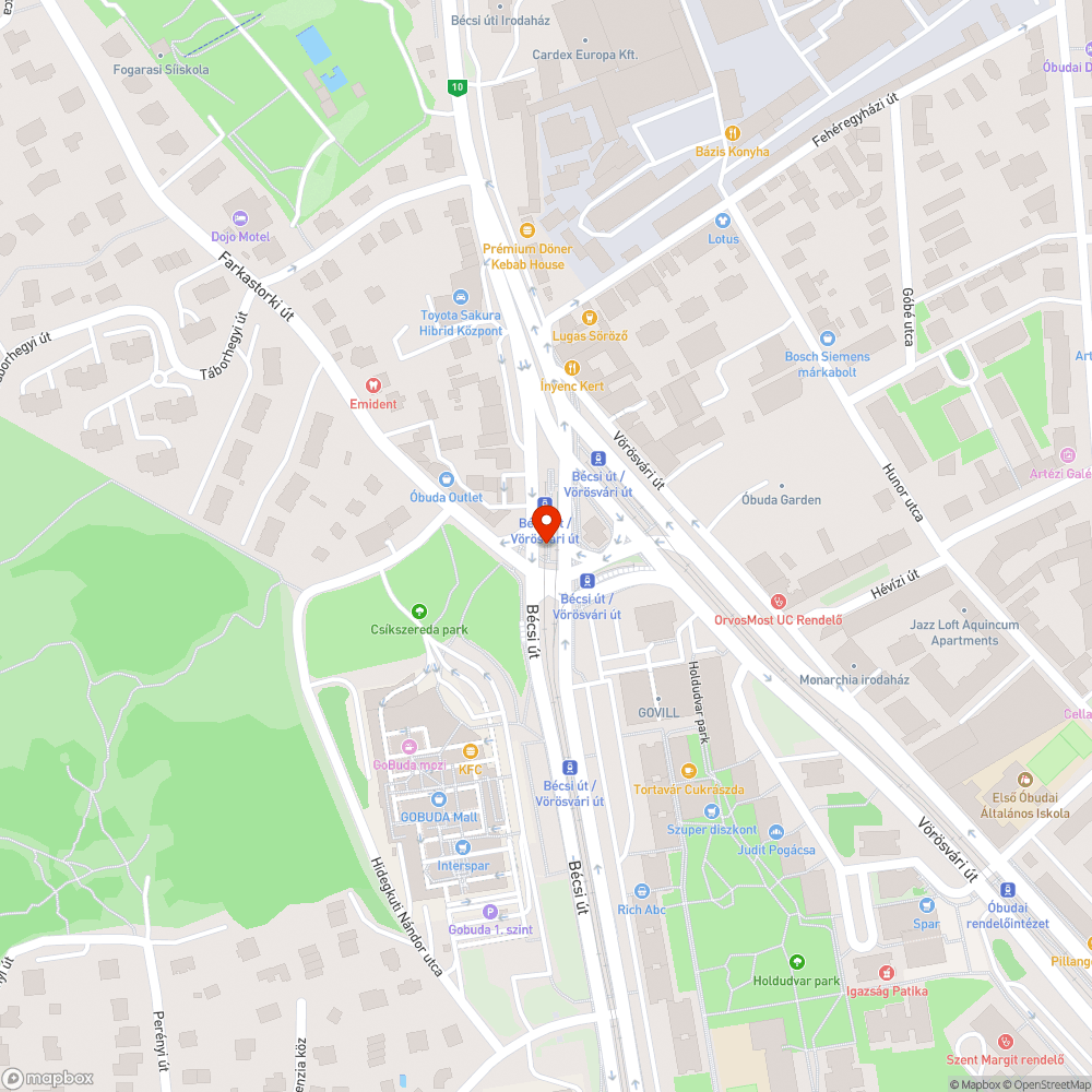 Kiégett led bejelentés helye