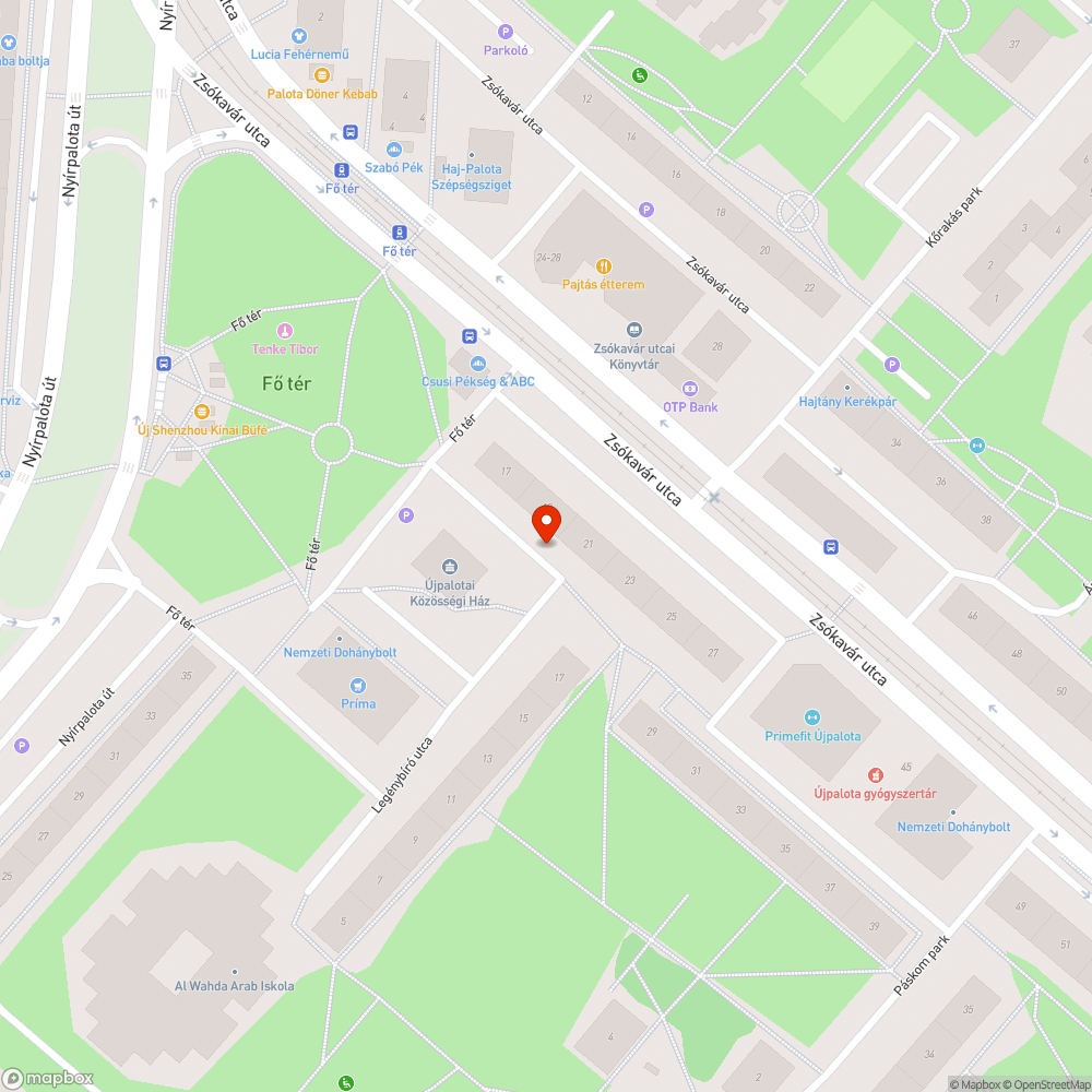 Kátyú az út közepén bejelentés helye