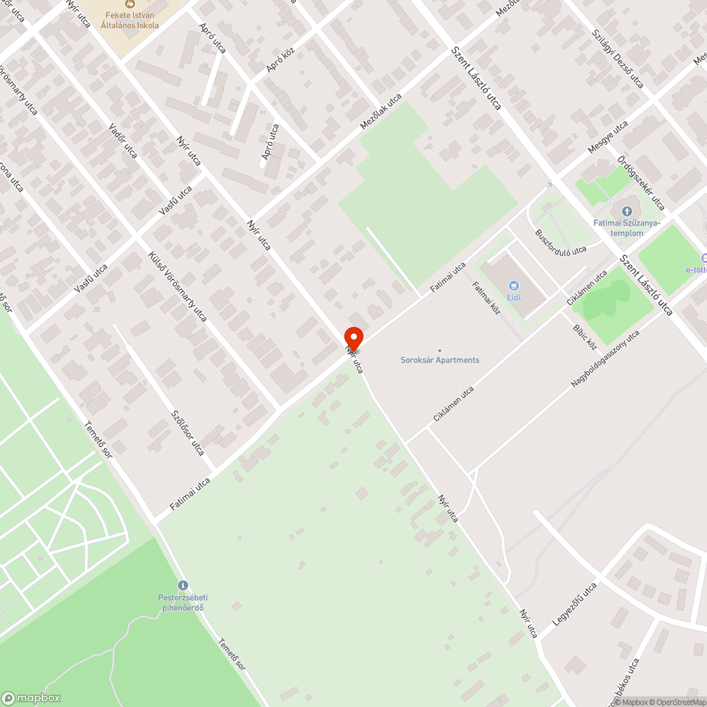 Elhagyott jármű Soroksáron bejelentés helye