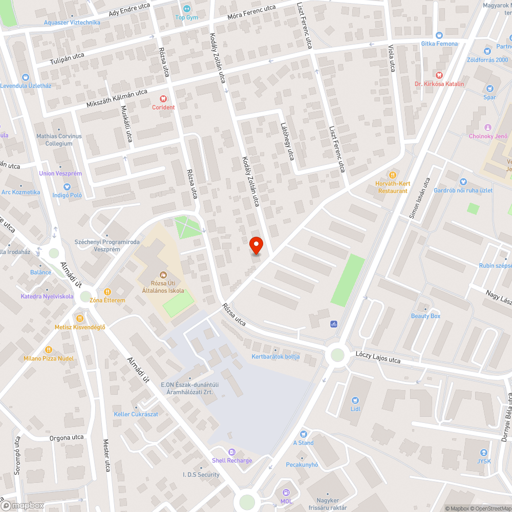 Kiszáradt öreg fa bejelentés helye