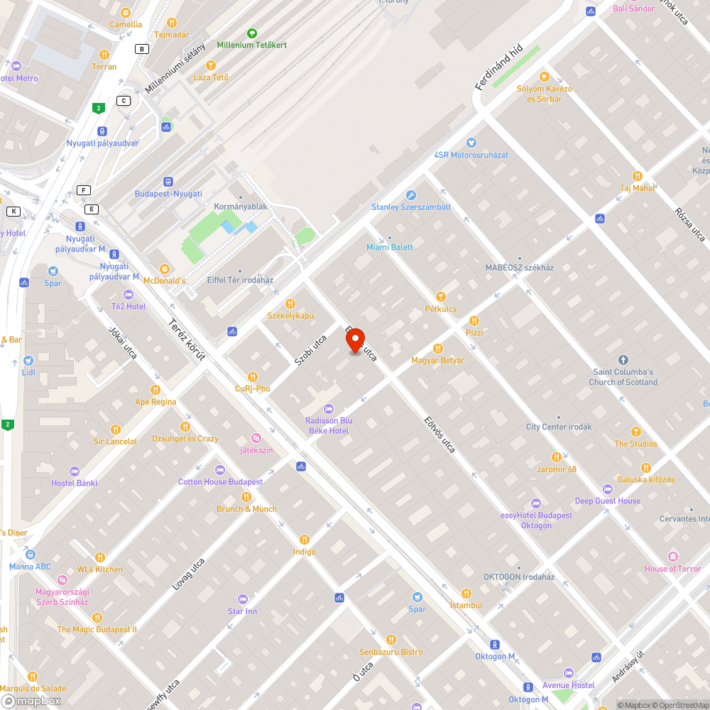 kátyú, macskakő megsüllyedés bejelentés helye