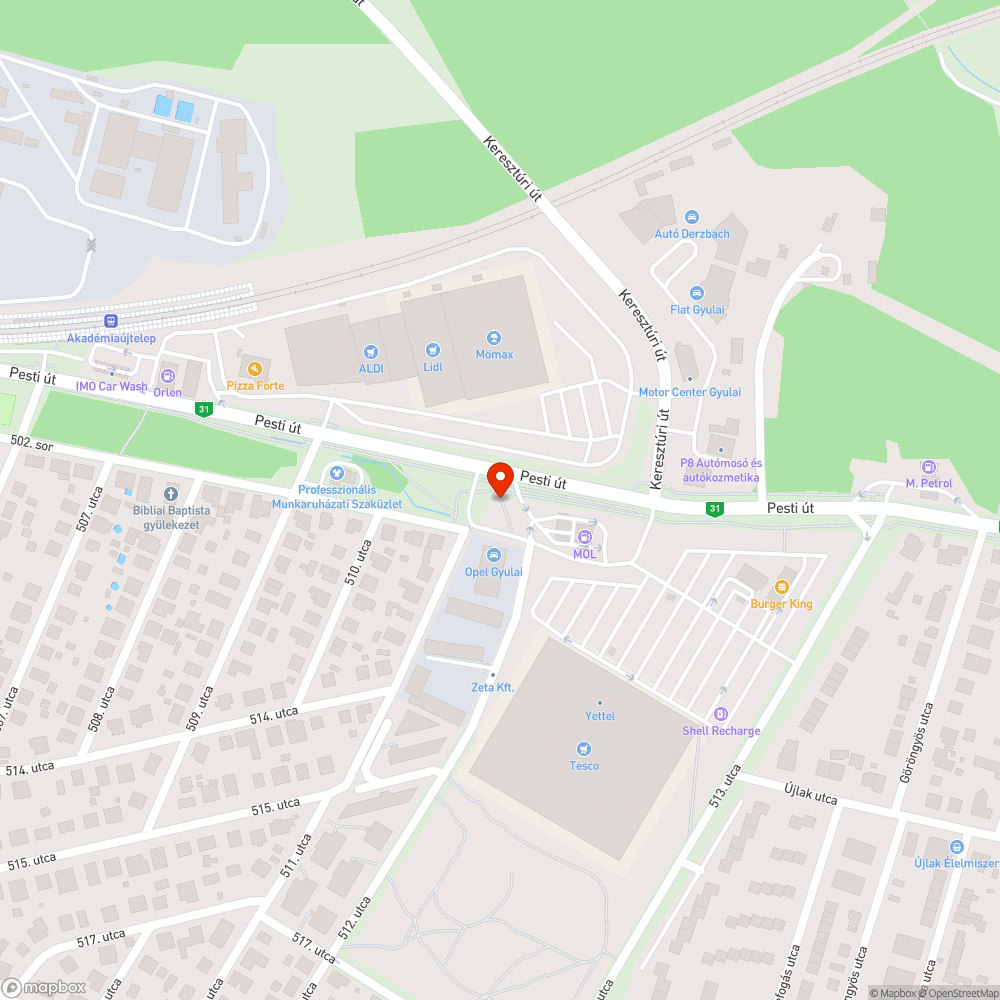 Járda létesítésének igénye bejelentés helye