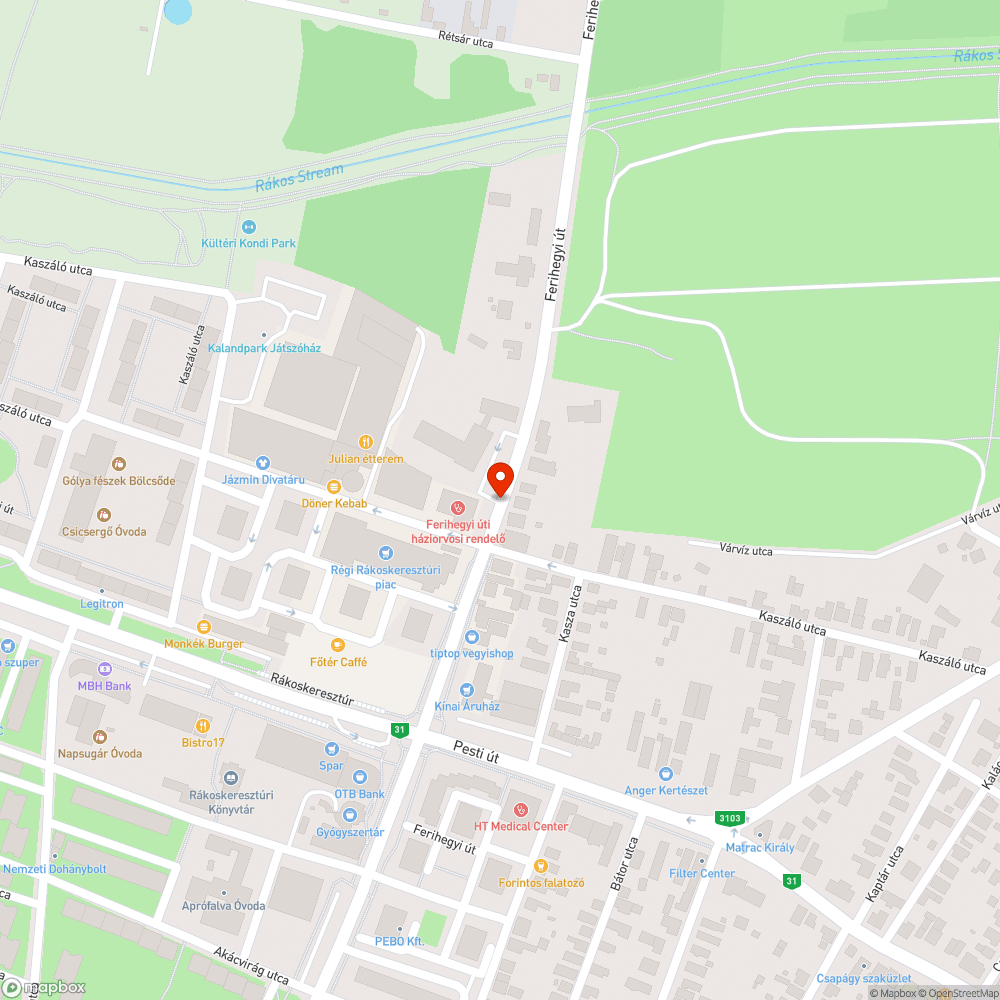 Sérült elkerítőkorlát bejelentés helye