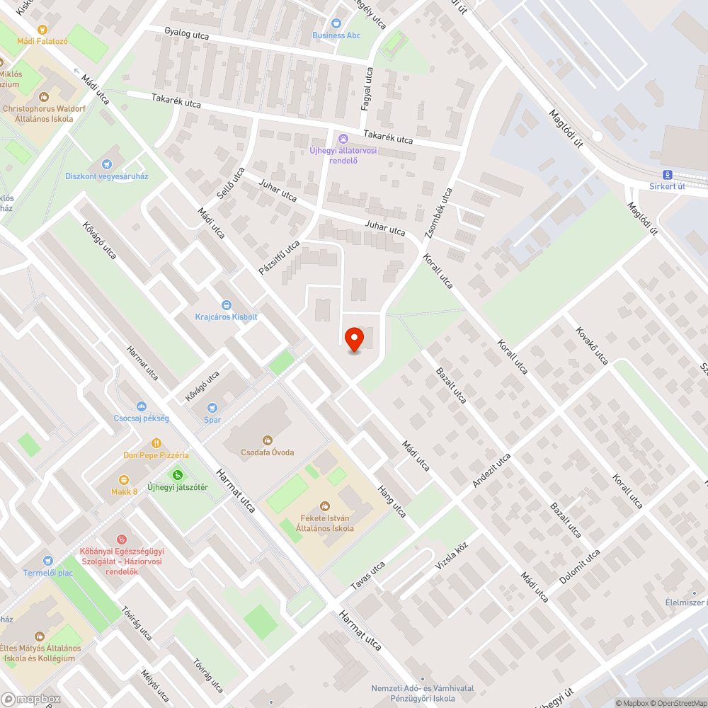 Egy zsák szőnyeg bejelentés helye