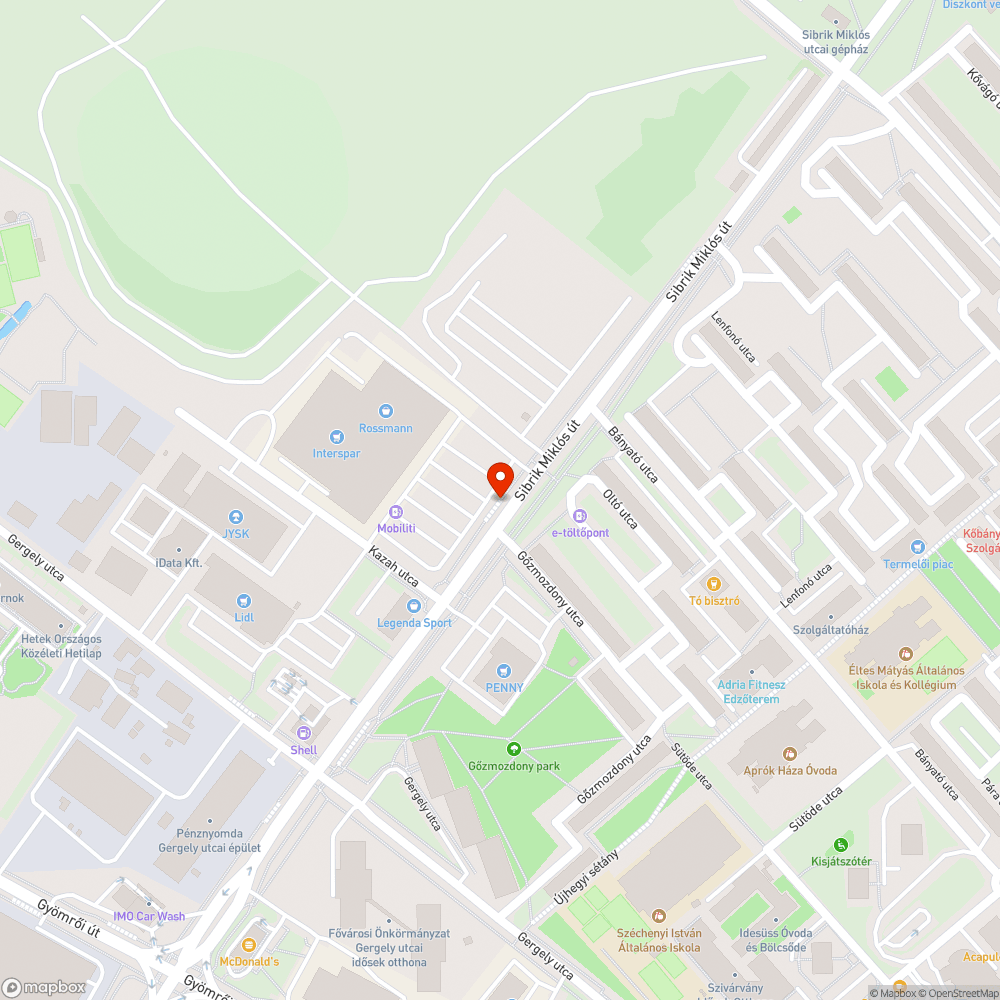 Tévéhulladék a buszmegállóban bejelentés helye