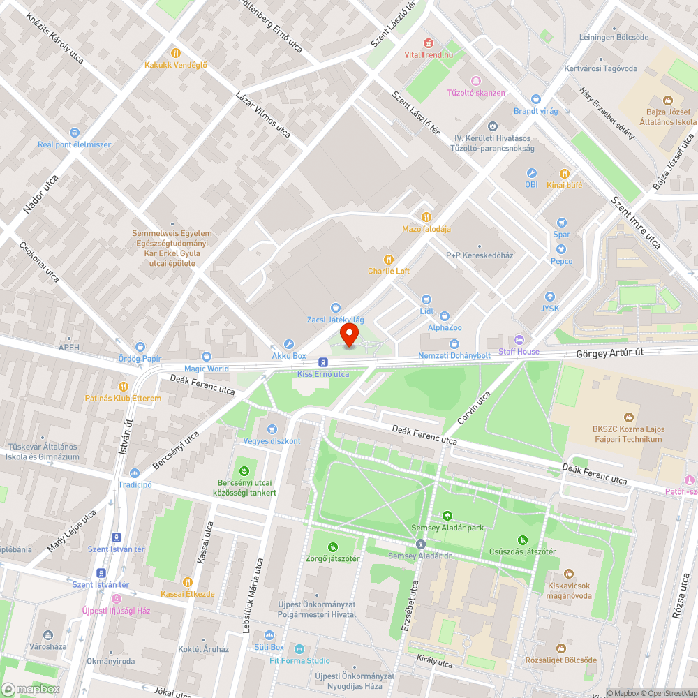 Esővíz elvezetése a járdáról bejelentés helye