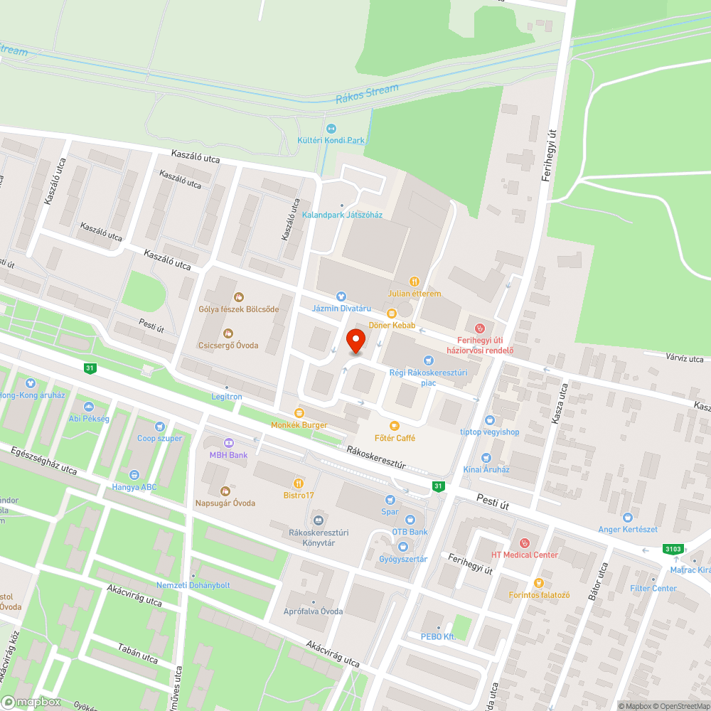 Javításra szoruló ülőpad bejelentés helye