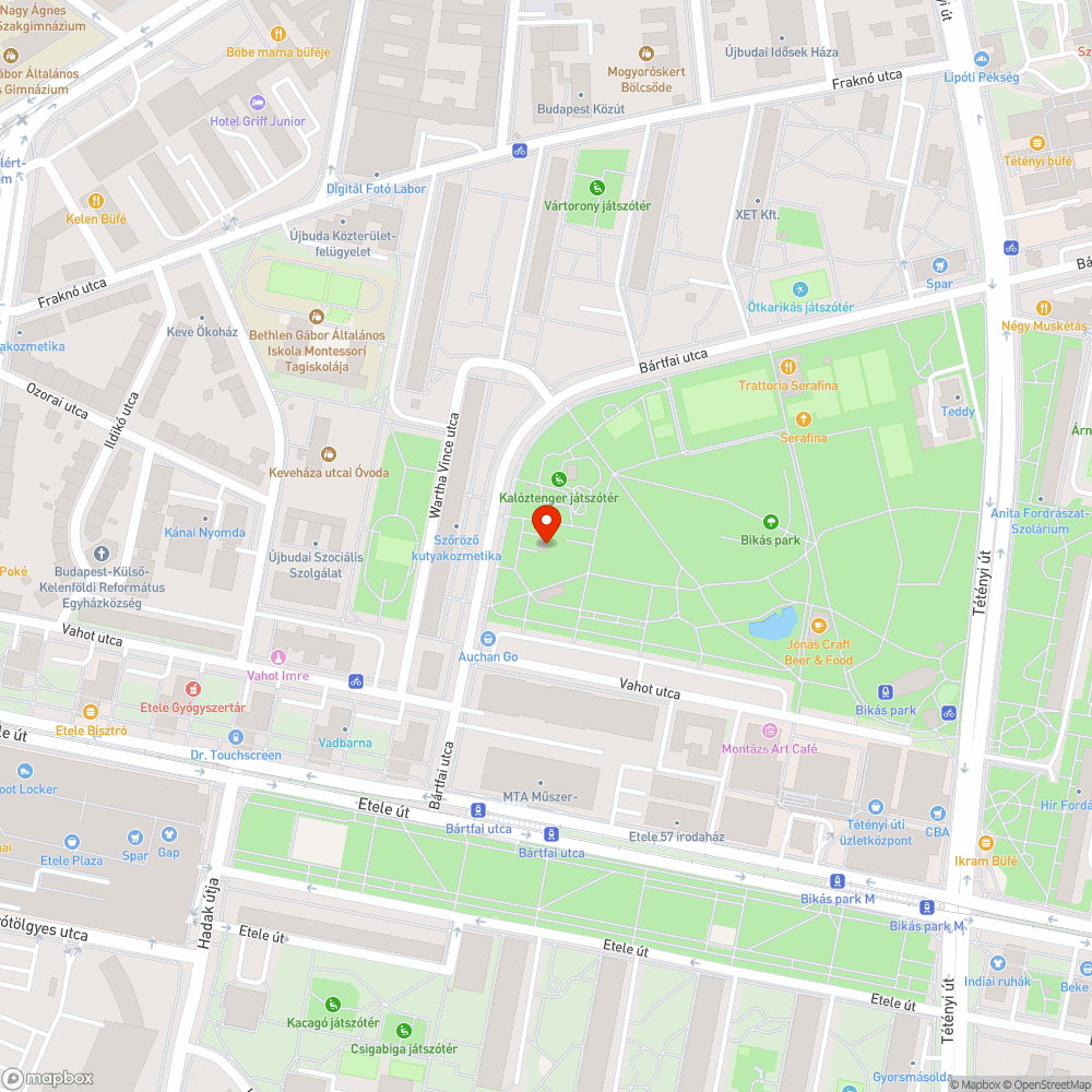 Bikás park trambulinok bejelentés helye