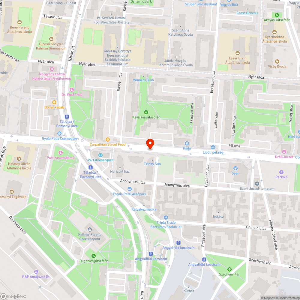 Gyalogos átkelőnél nem működik a közvilágítás bejelentés helye