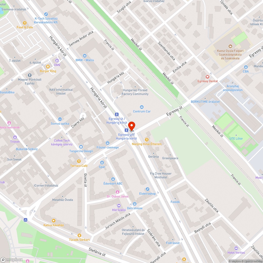 Kiégett zöld lámpa Hungária-Egressy sarok bejelentés helye