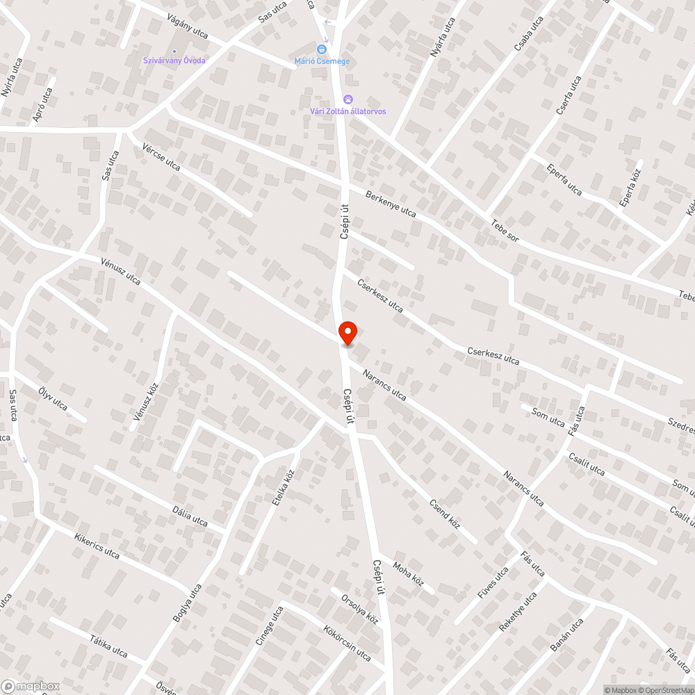 Mély kátyú az úttesten bejelentés helye