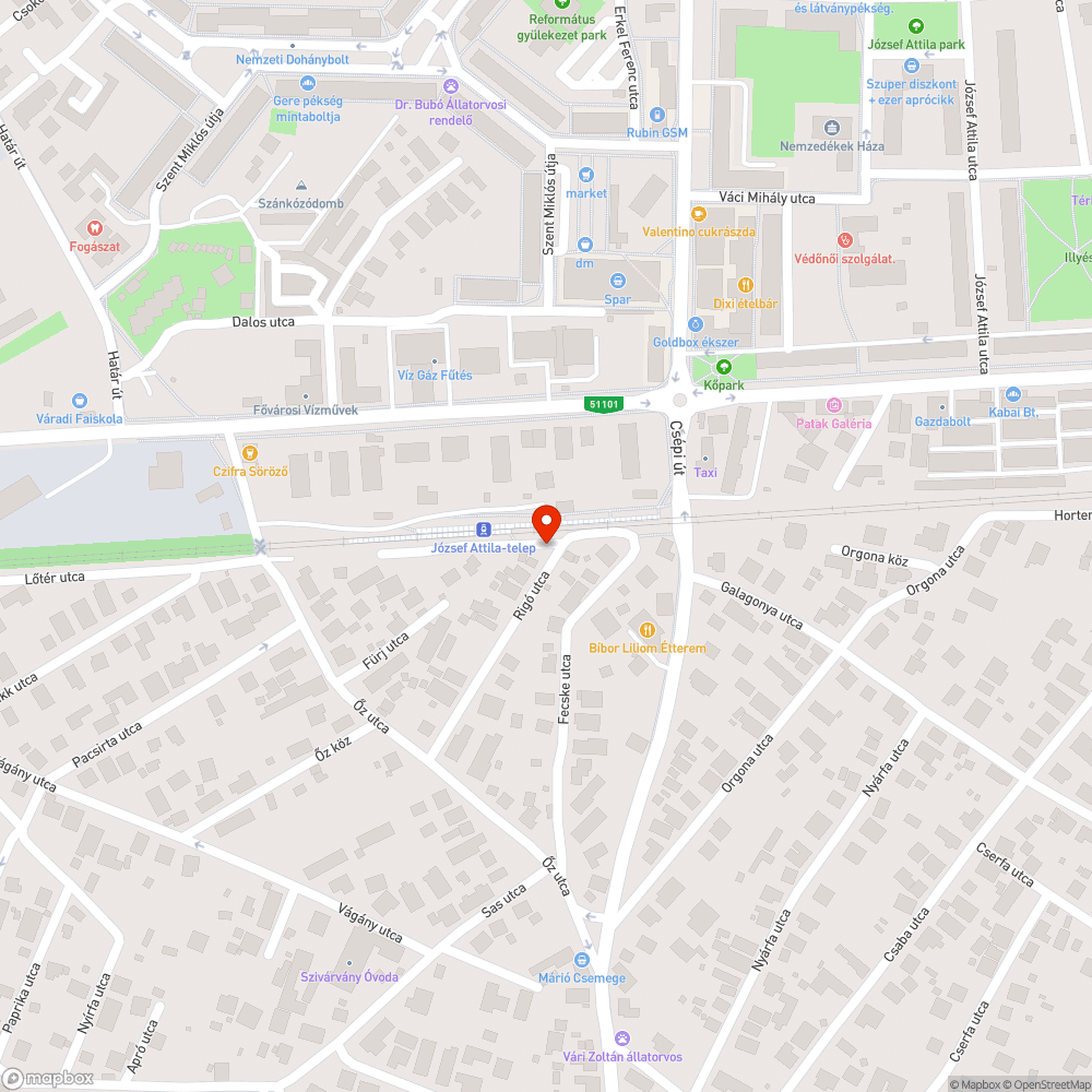 Kátyú az út szélén bejelentés helye