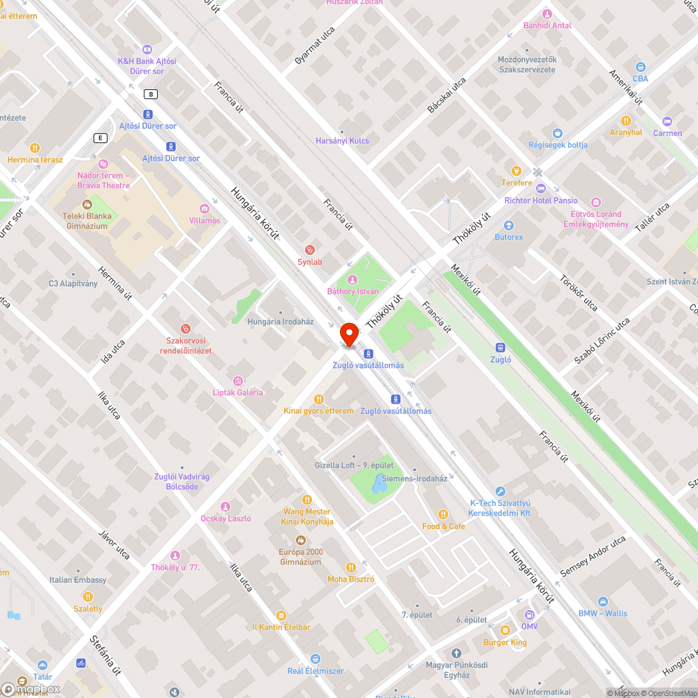 Szétszórt korlátelemek Zugló vasútállomás megállónál bejelentés helye