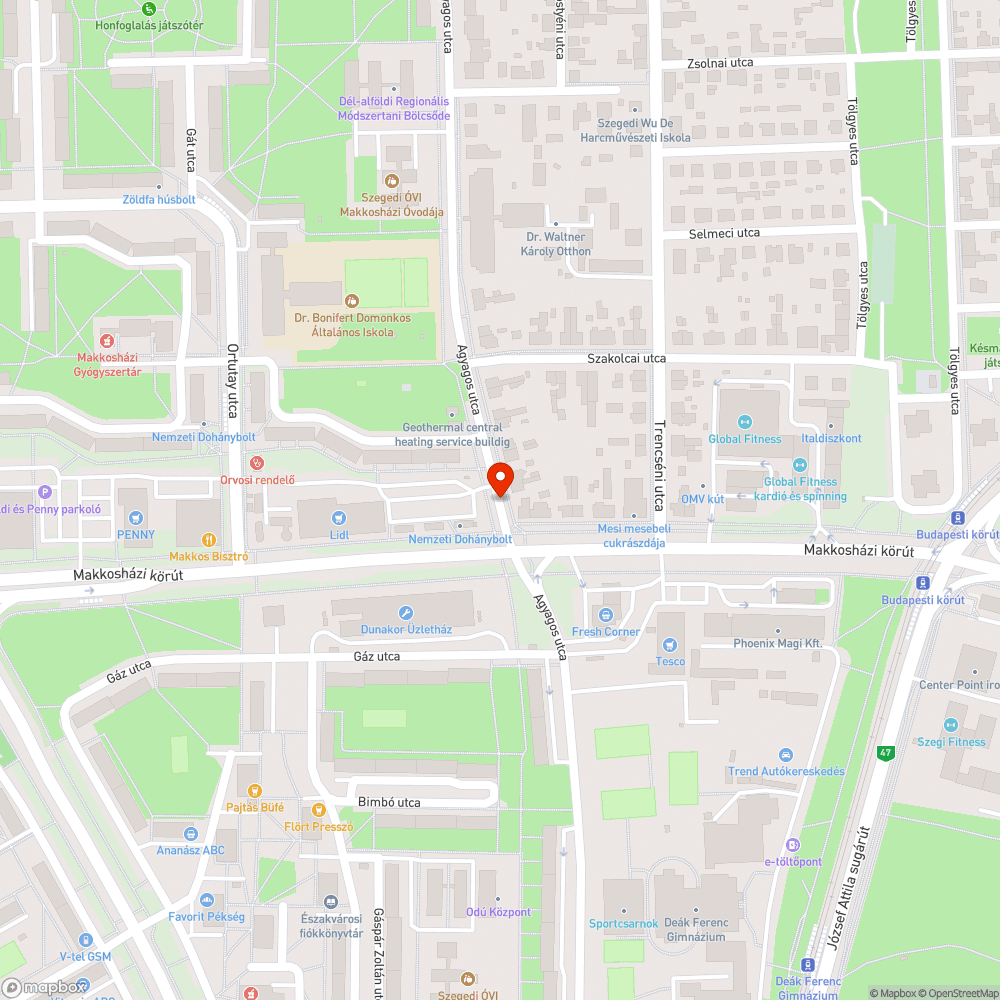 Gyalogos forgalom és kerékpárút kereszteződése bejelentés helye