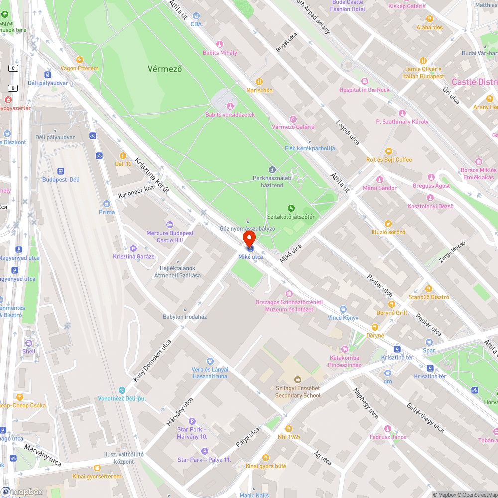 Elhagyott gumi és vasállvány bejelentés helye