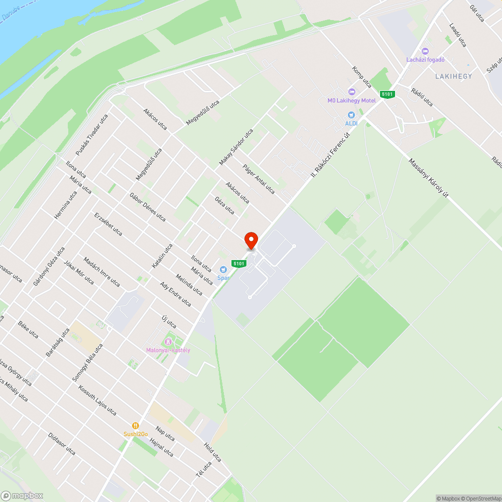 Kátyú az úton bejelentés helye