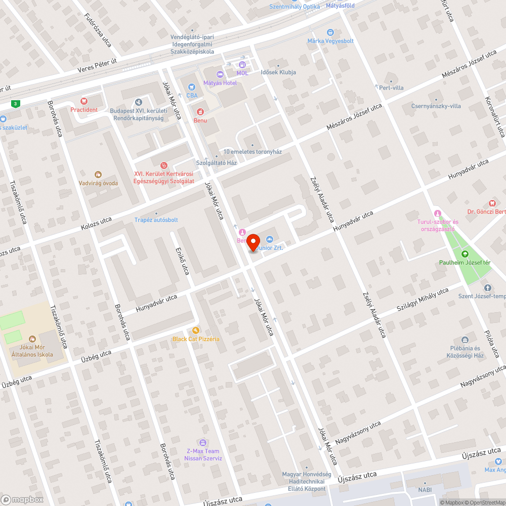 Zebra létesítése bejelentés helye