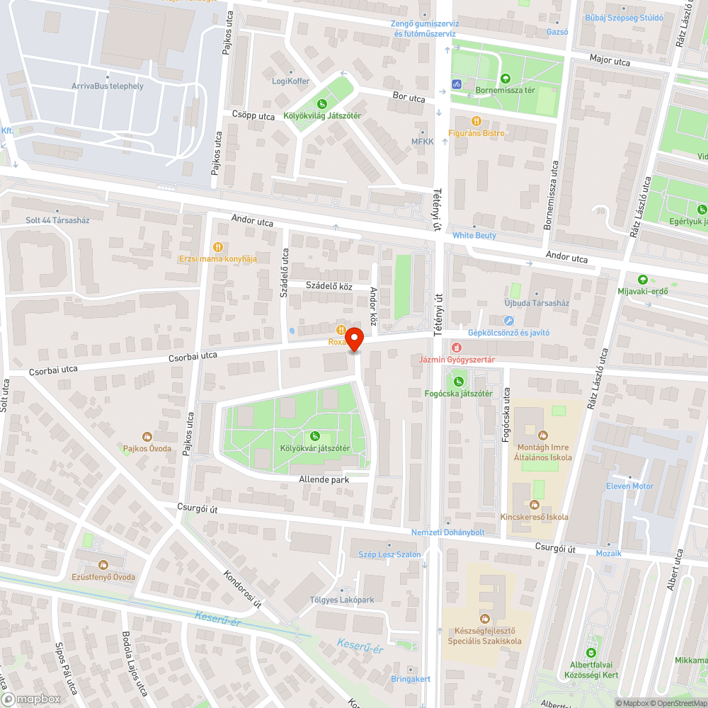 Megrongált kerékpártámasz bejelentés helye