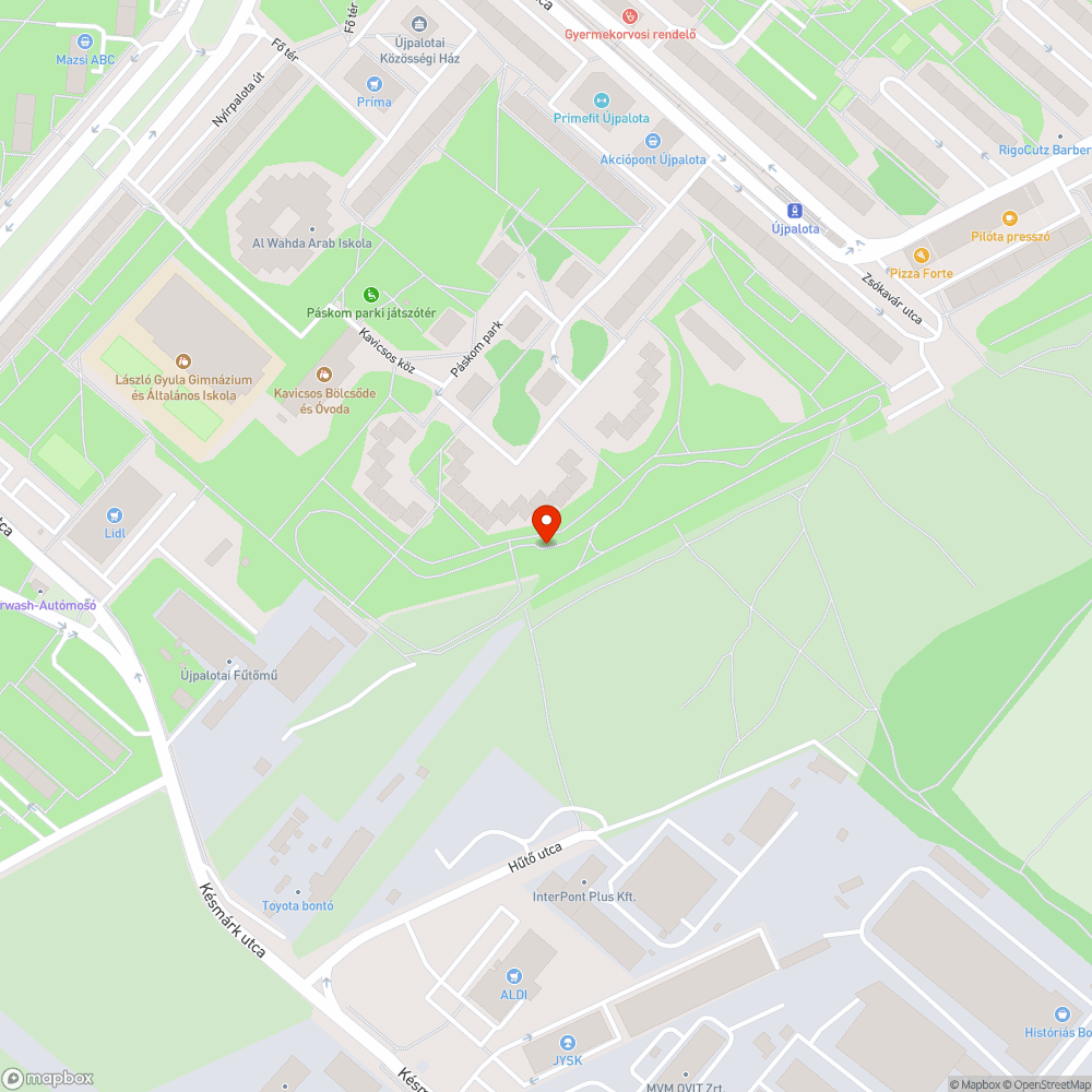 Az új futópálya el van hanyagolva bejelentés helye