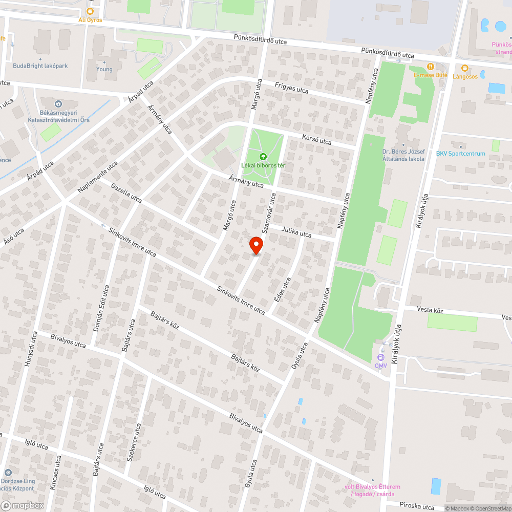 Beszakadt útpálya a csatorna nyomvonalában bejelentés helye