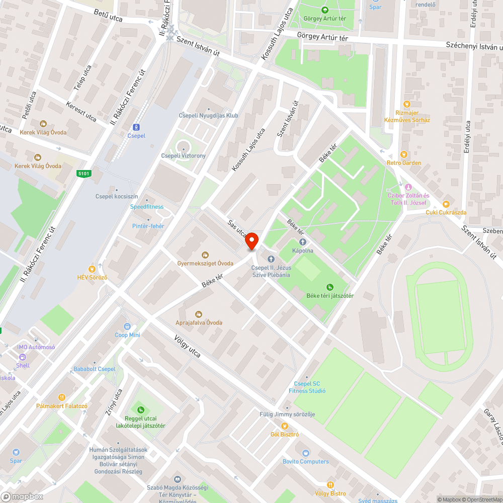 Elhagyott jármű bejelentés helye