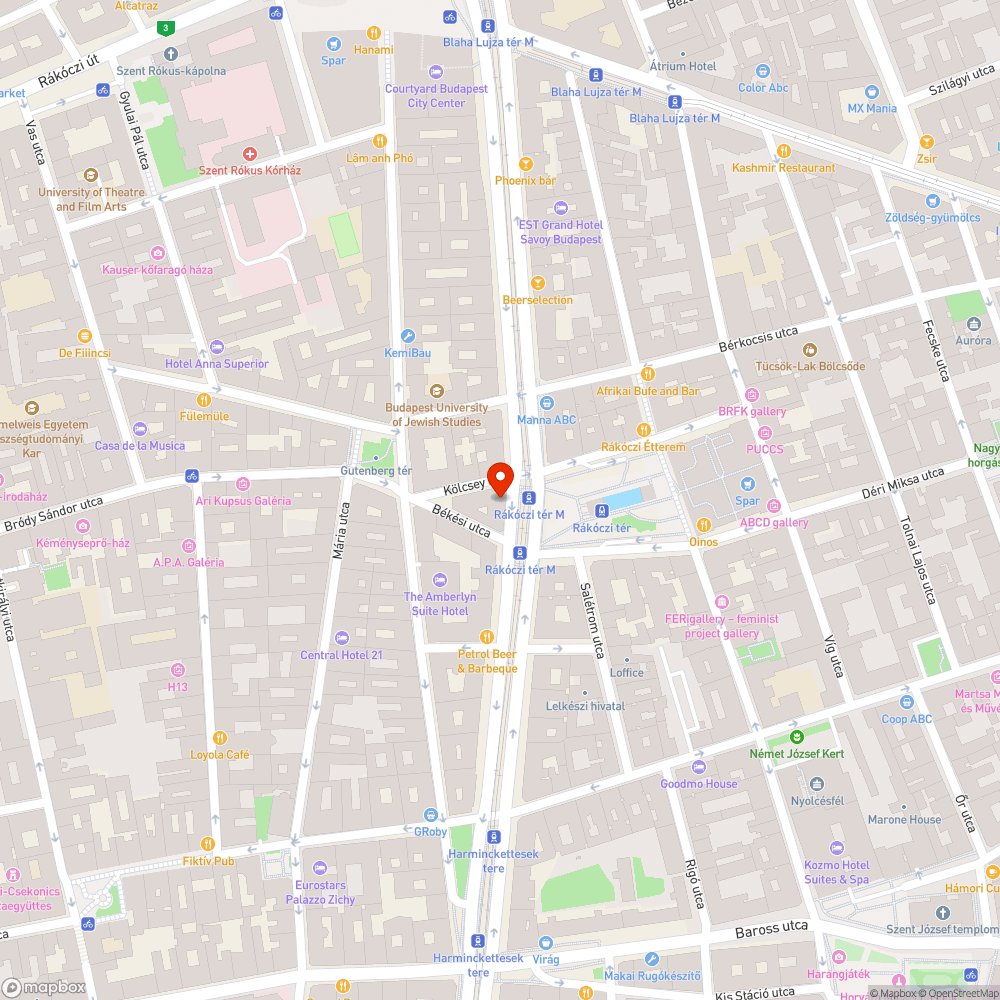 Elhagyott virágos pavilon bejelentés helye