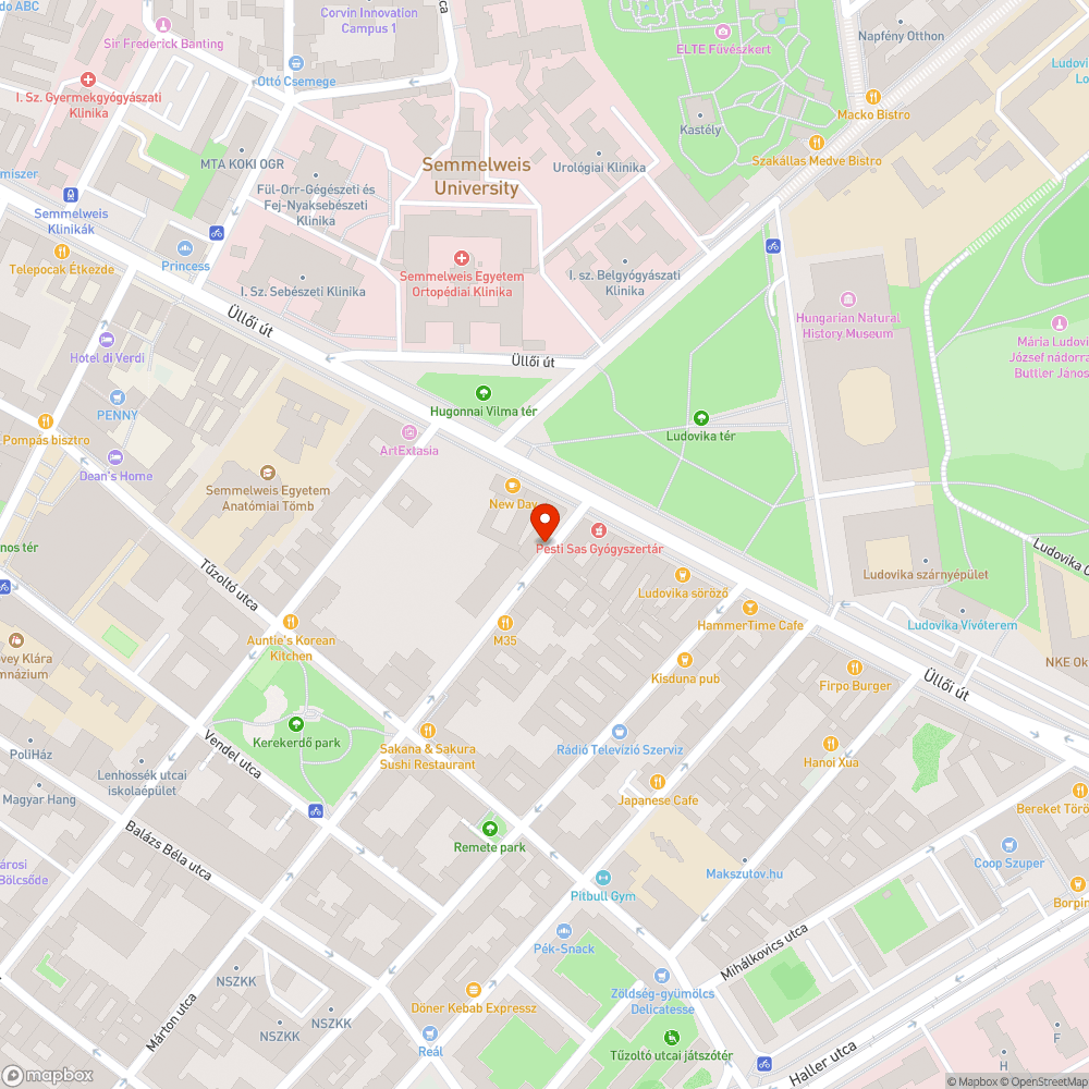 Beszakadt útburkolat bejelentés helye