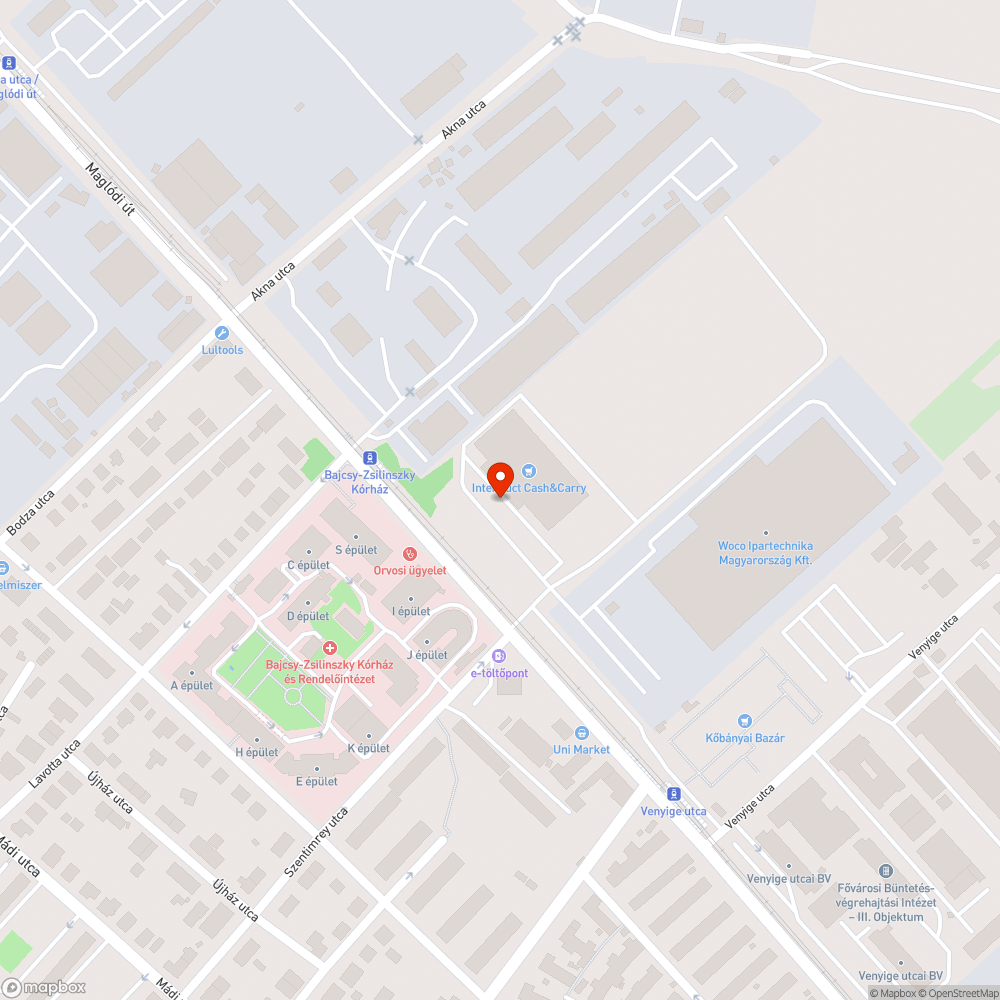 Egy kupac szemèt a Kórház parkolójában bejelentés helye