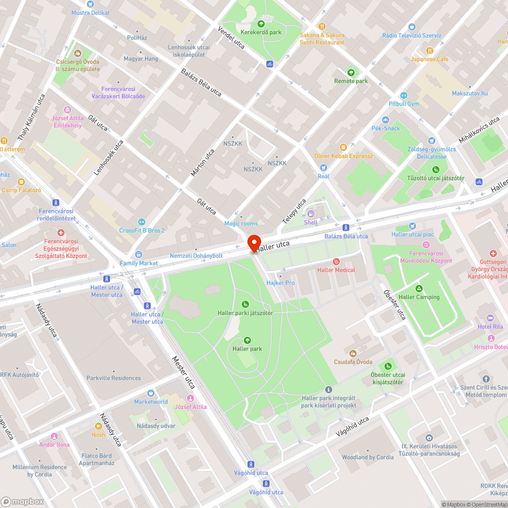 Sérült szemetes bejelentés helye