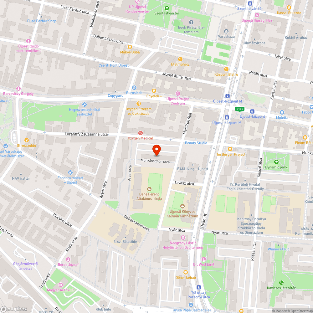 Kátyú a parkolóban bejelentés helye