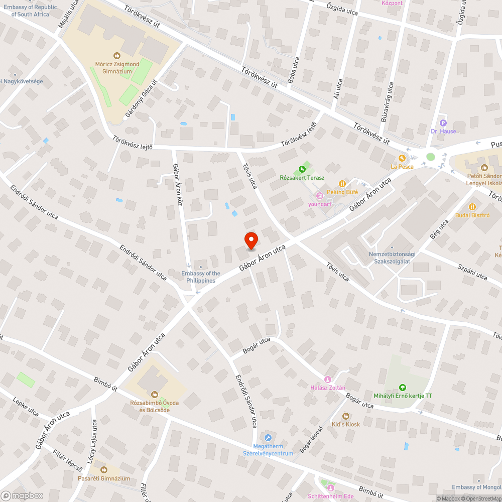 Kátyú és beszakadás-veszély bejelentés helye