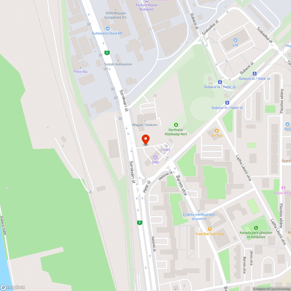 Elhagyott jármű bejelentés helye