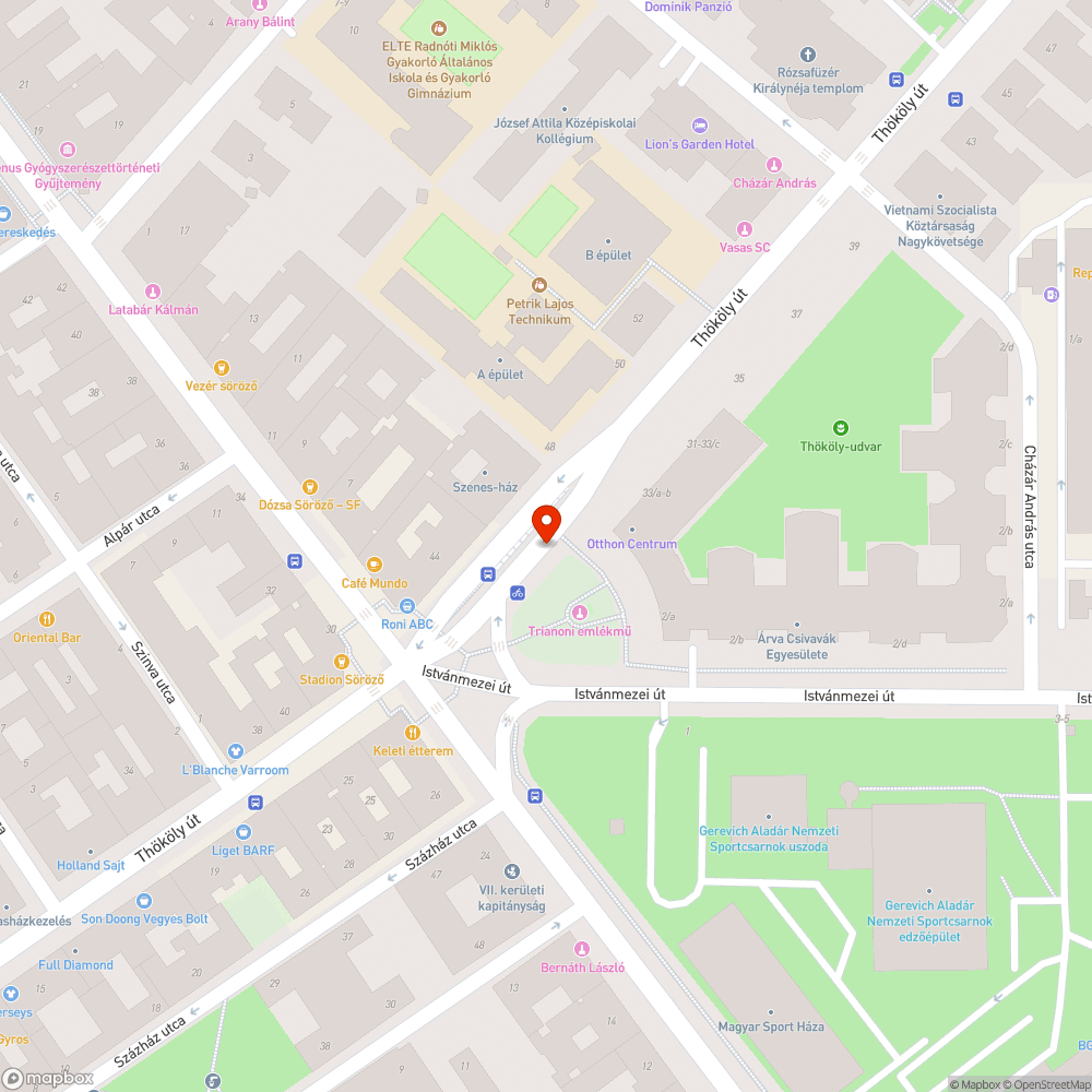 Hiányzó fa bejelentés helye