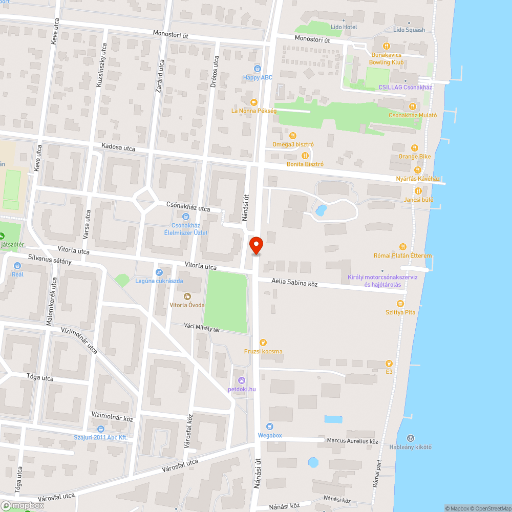 Veszélyes gyalogátkelő bejelentés helye