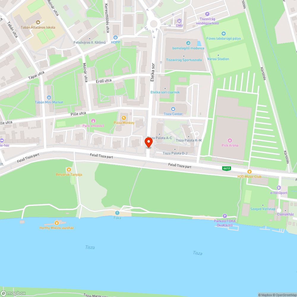 Kátyús útszakasz forgalmas helyen bejelentés helye