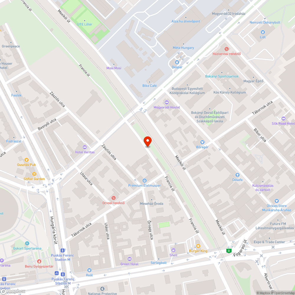 Elhagyott Daewoo bejelentés helye